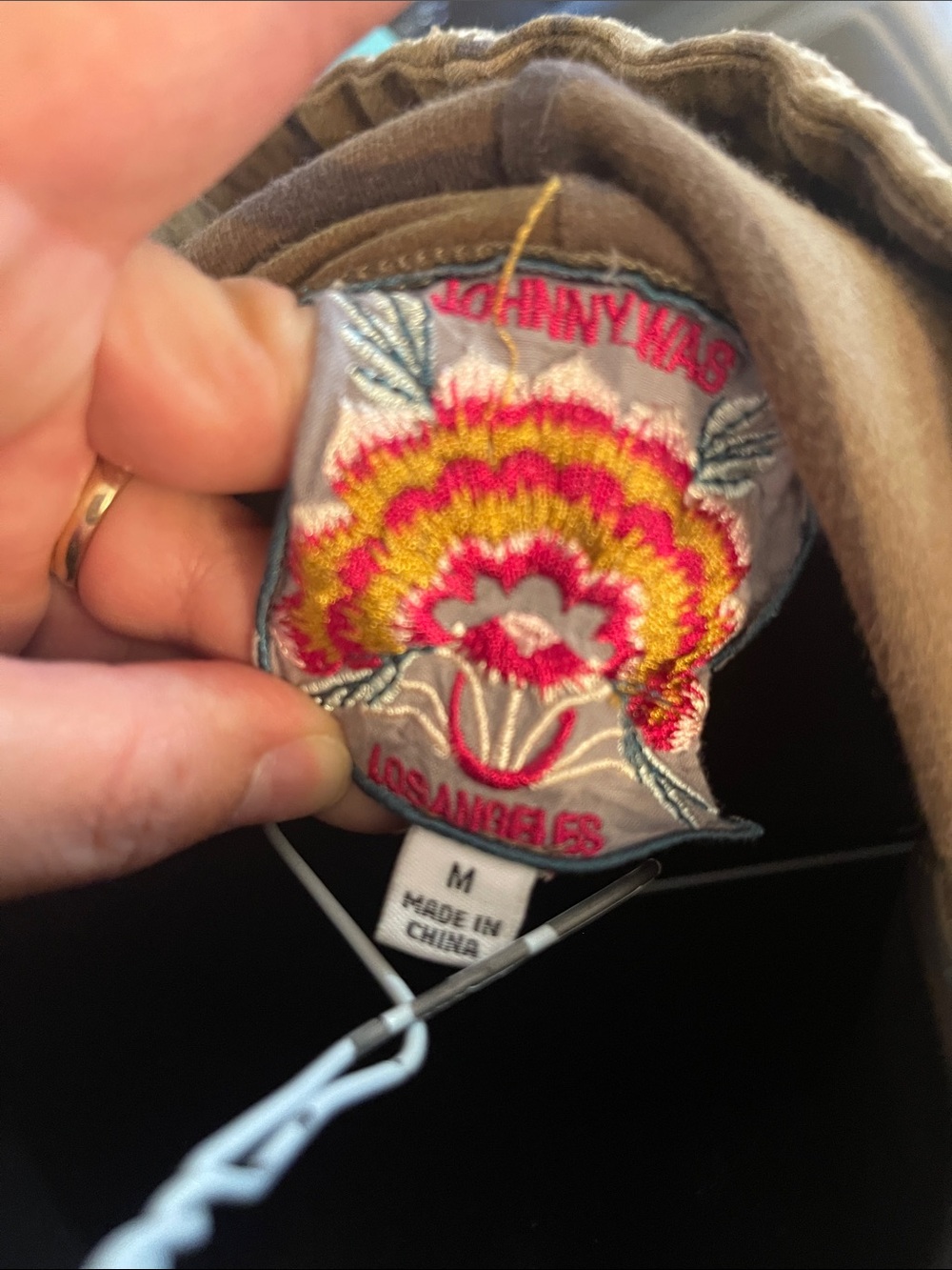 Johnny Was Camo Floral Embroidered Zip Hoodie - Picture 6 of 6
